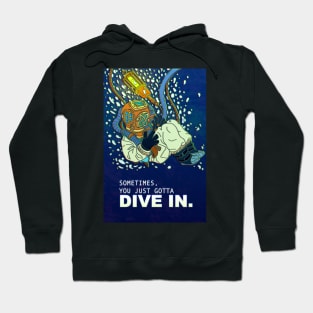 Diving in a Vintage suit Hoodie